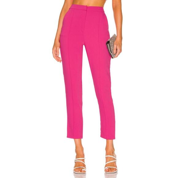 Superdown Rachel Pleat Front Pants in Fuschia NWOT Size Small - Picture 1 of 3